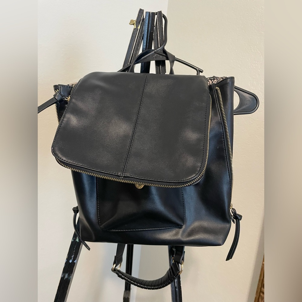 Vegan leather backpack